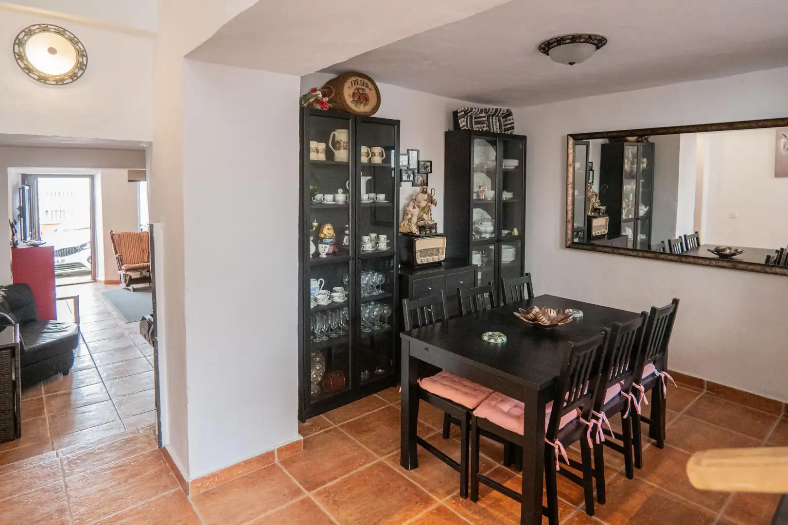 Dining room of Houses for sale in Pizarra  with Terrace, Swimming Pool and Balcony