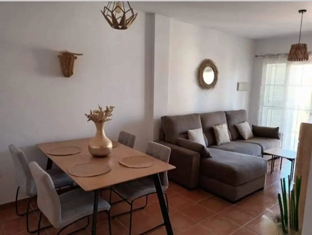 Wohnzimmer von Wohnung zur Miete in Cuevas del Almanzora mit Klimaanlage, Terrasse und Möbliert
