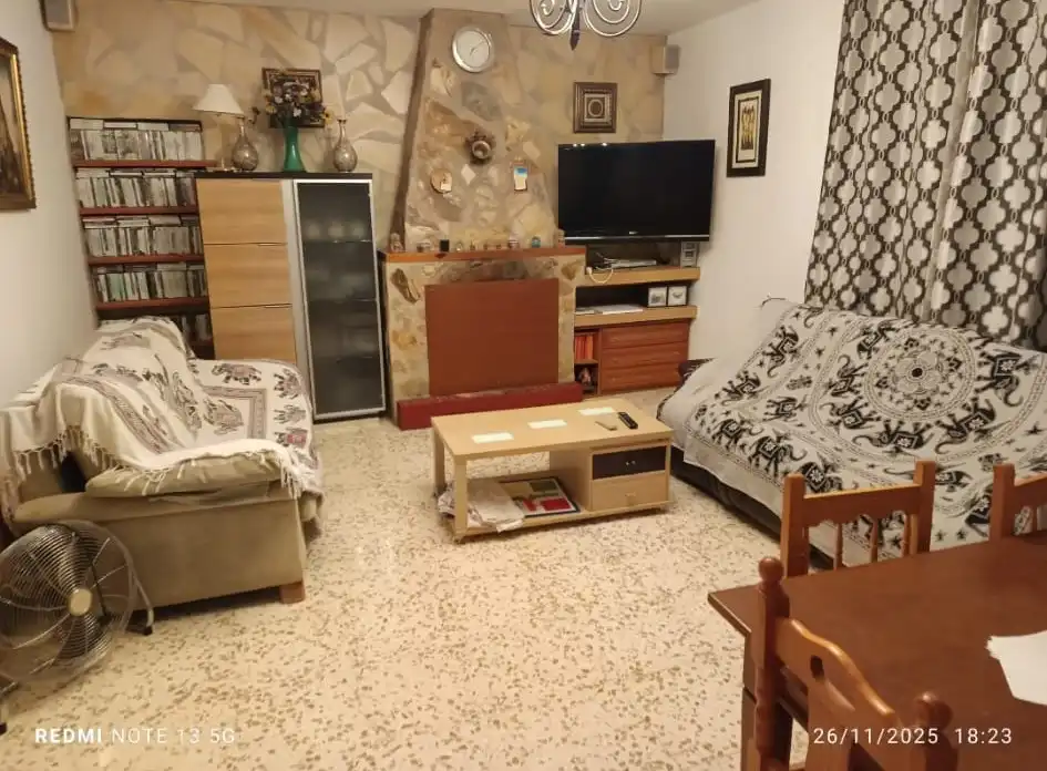 Sala de estar de Piso en venta en Jaén con Jardín privado y Piscina