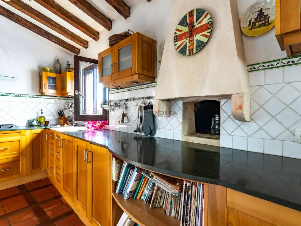 Cocina de Finca rústica en venta en Es Castell