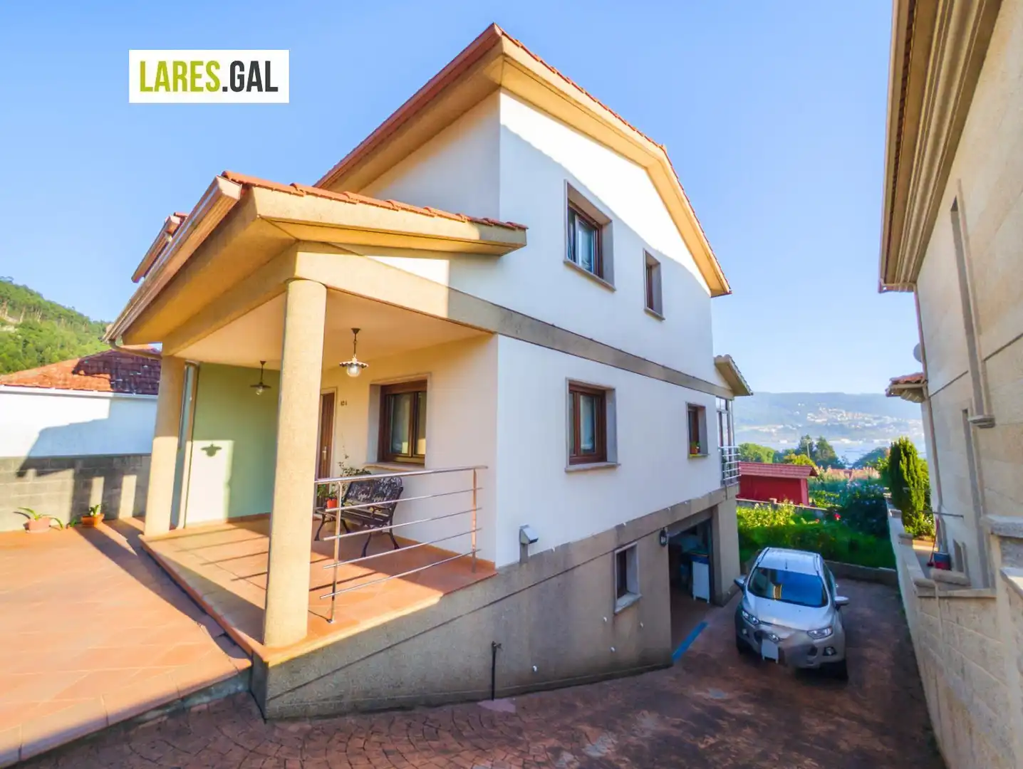 Vista exterior de Casa o chalet en venta en Moaña, Pontevedra