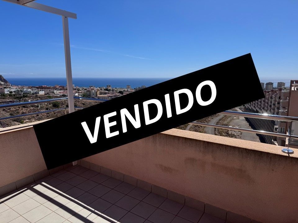 Vista exterior de Pis en venda en Roquetas de Mar amb Aire condicionat, Terrassa i Piscina comunitària