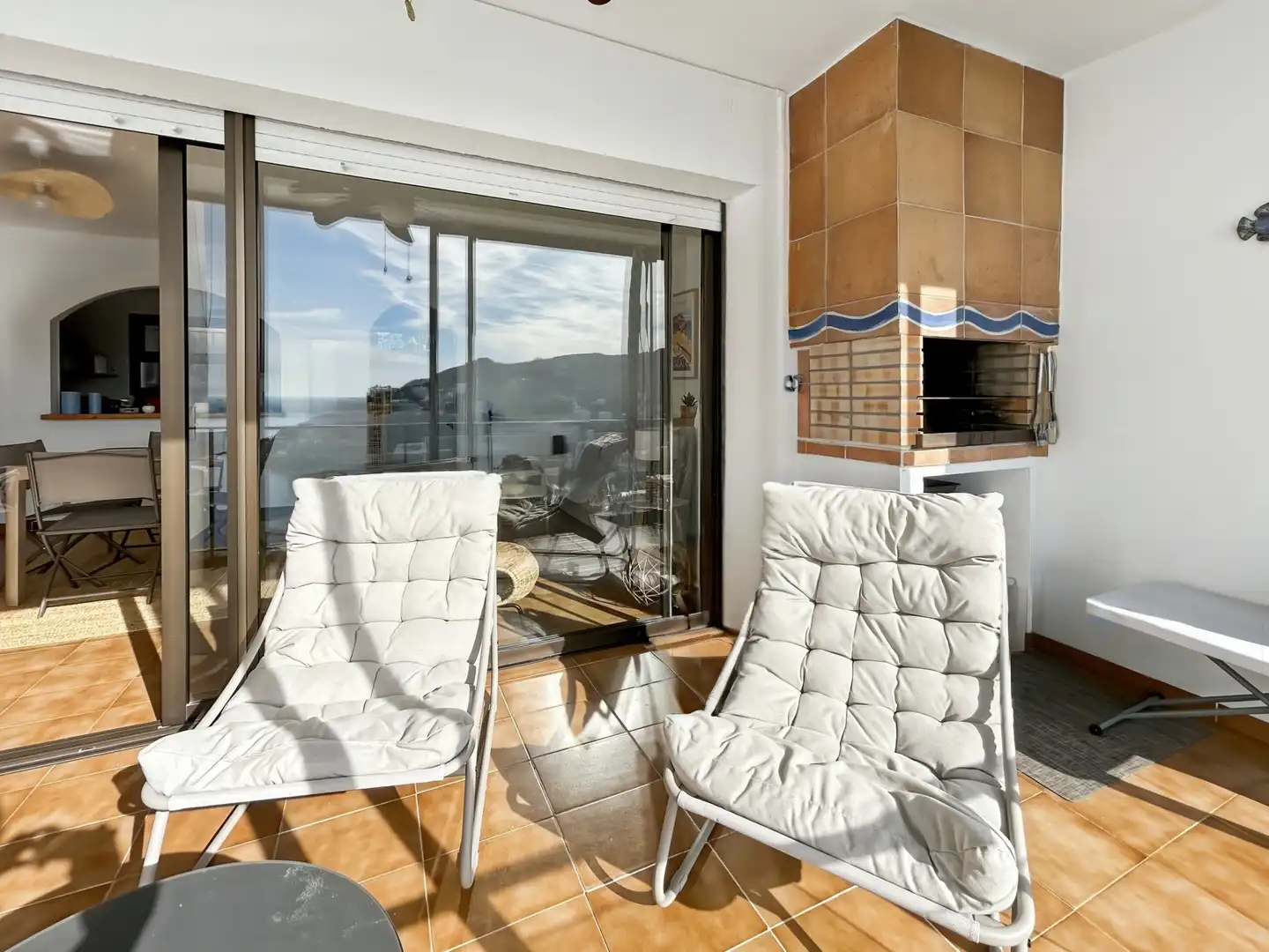 Balcony of Duplexes for sale in Roses  with Air Conditioner and Heating