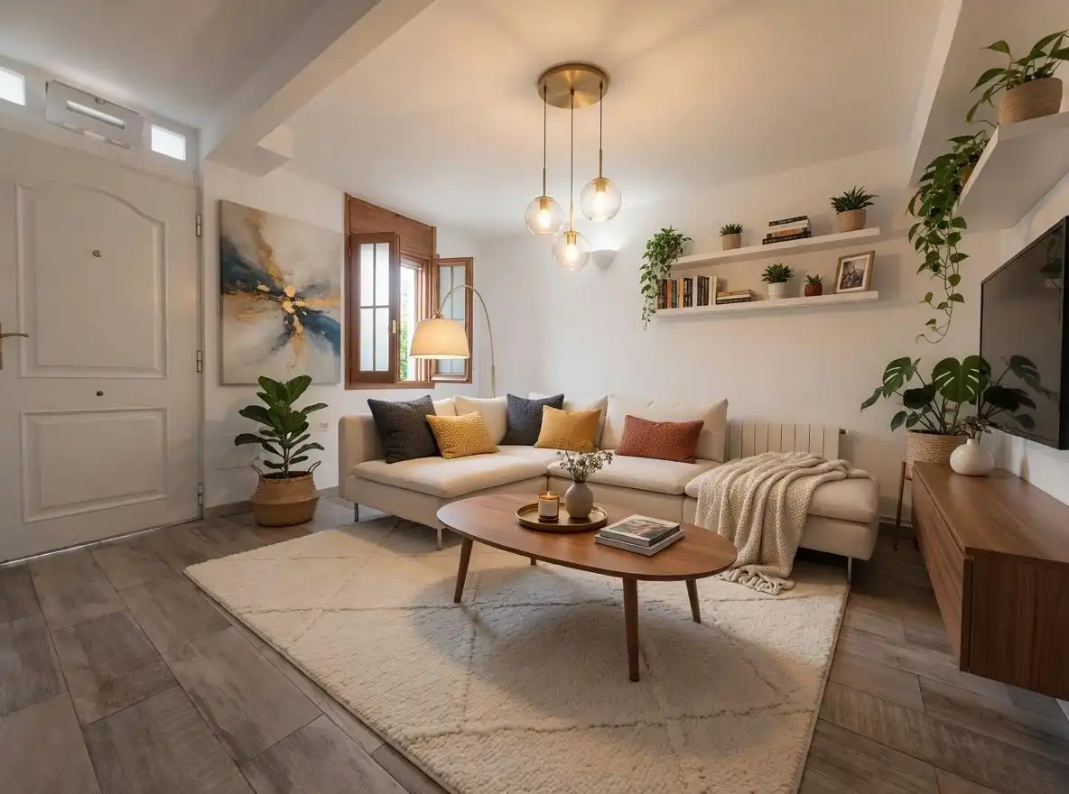 Living room of Houses for sale in Barcelona  with Air Conditioner, Heating and Parquet flooring