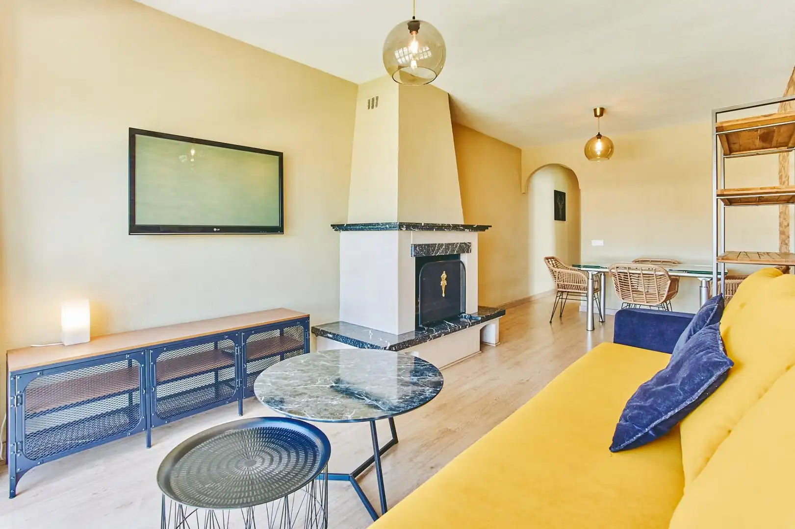 Sala d'estar de Àtic de lloguer en Cruz de Humilladero