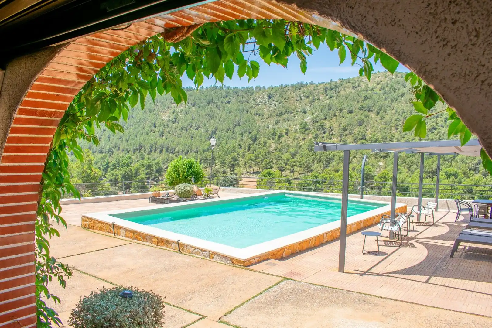 Piscina de Casa o xalet en venda en Onil amb Jardí privat, Terrassa i Traster