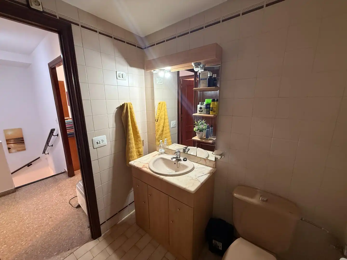 Badezimmer von Wohnung zum Verkauf in Valencia mit Klimaanlage und Balkon