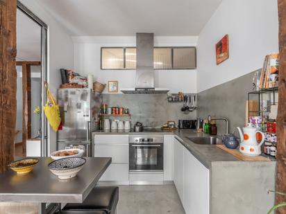 Kitchen of Flat for sale in  Madrid Capital  with Heating and Balcony