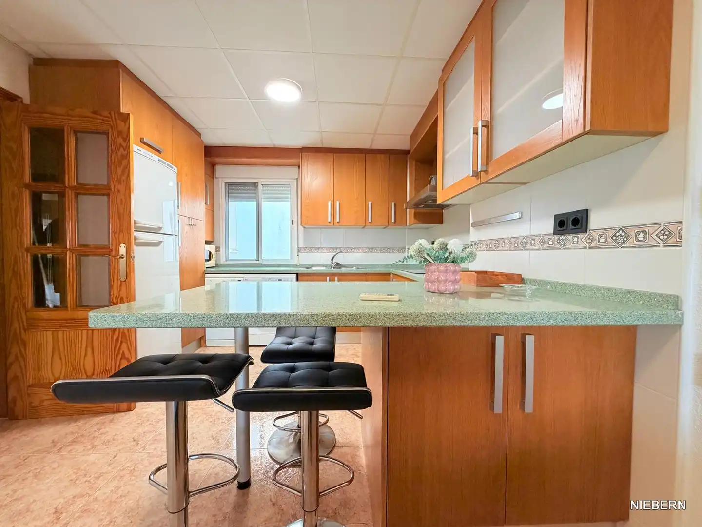 Cocina de Piso de alquiler en Cartagena con Aire acondicionado, Amueblado y Horno