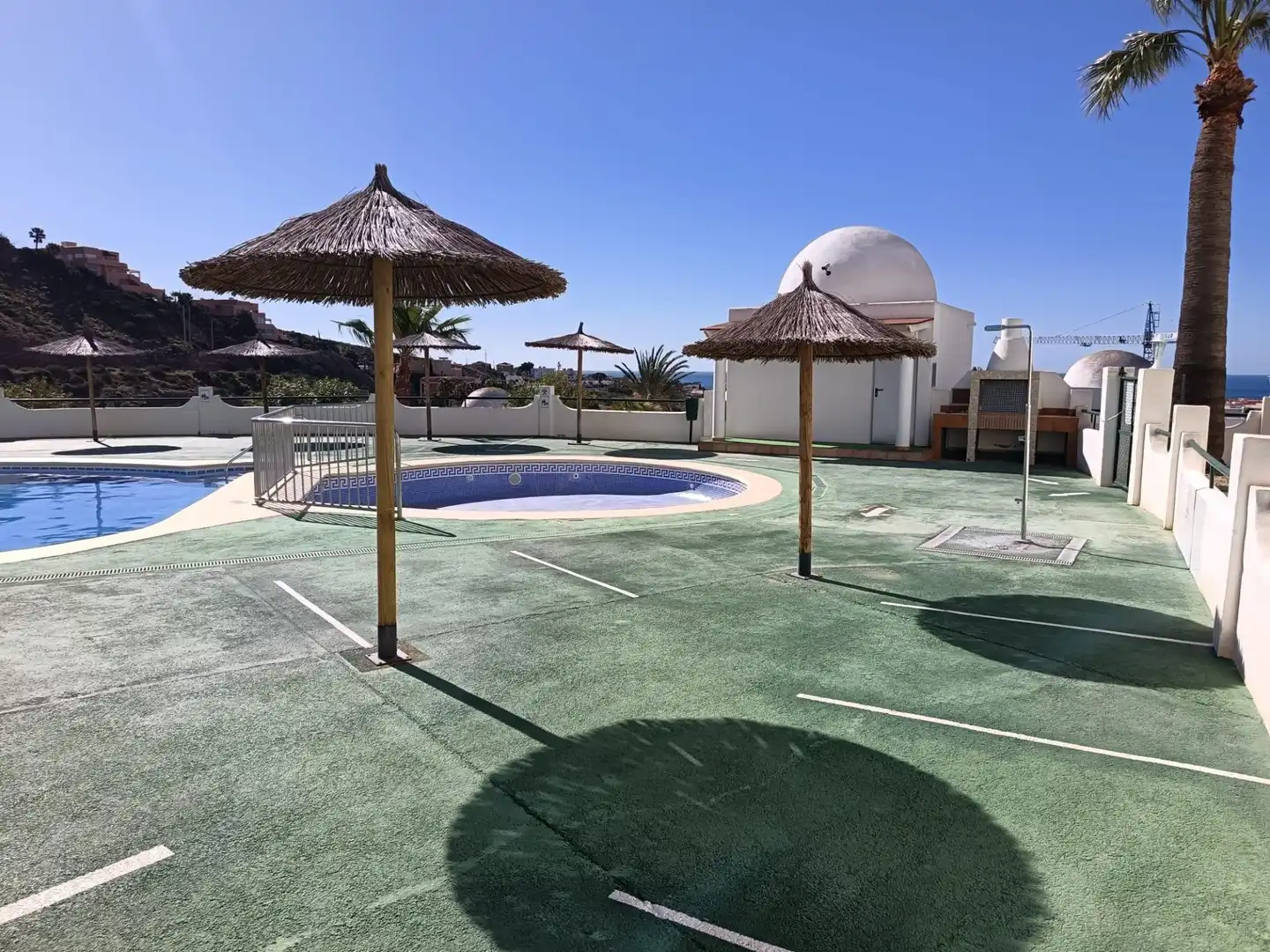 Swimming pool of Flat for sale in Pulpí  with Air Conditioner, Private garden and Furnished
