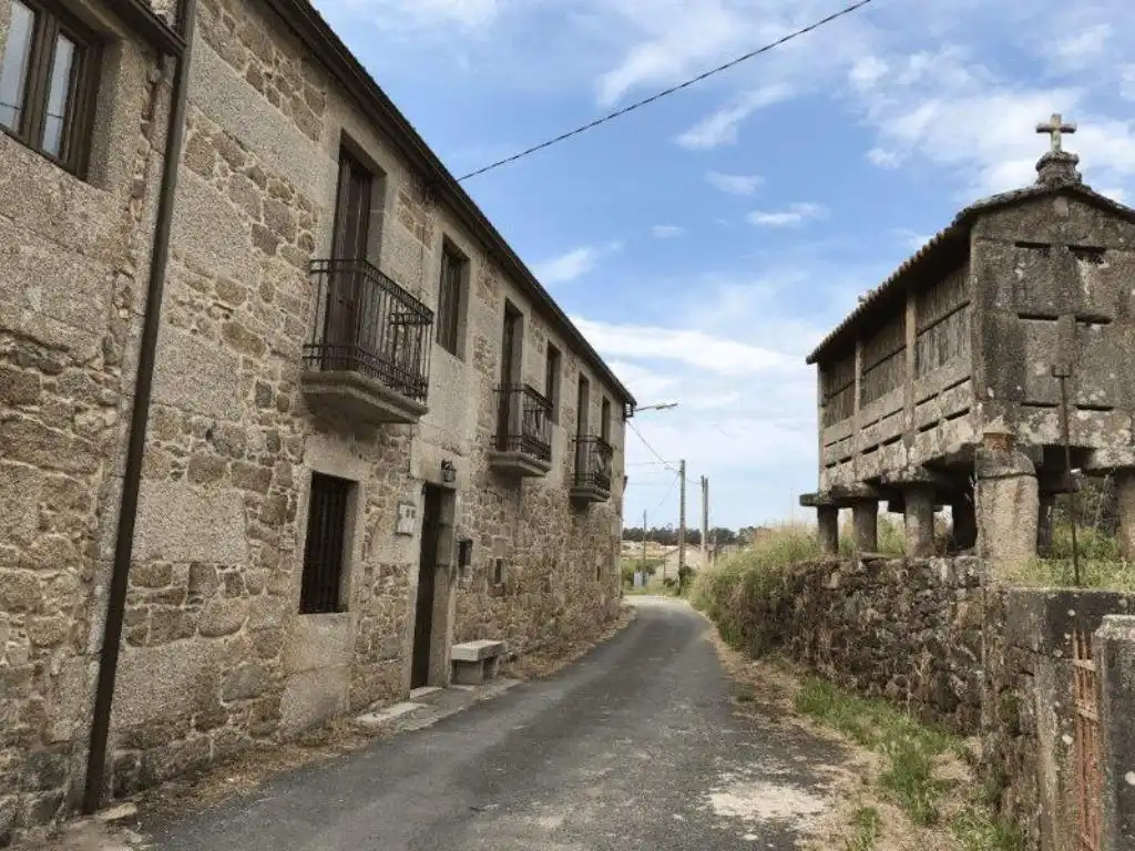Vista exterior de Casa o chalet en venta en Lousame con Calefacción, Jardín privado y Parquet