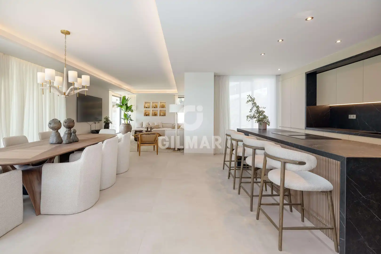 Living room of Houses for sale in Benalmádena  with Heating, Private garden and Swimming Pool