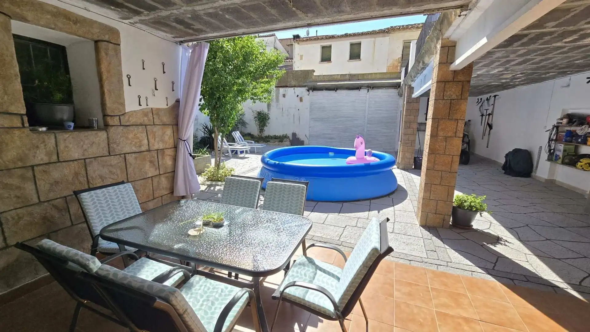 Piscina de Casa o chalet en venta en Pueyo de Santa Cruz con Aire acondicionado, Calefacción y Jardín privado
