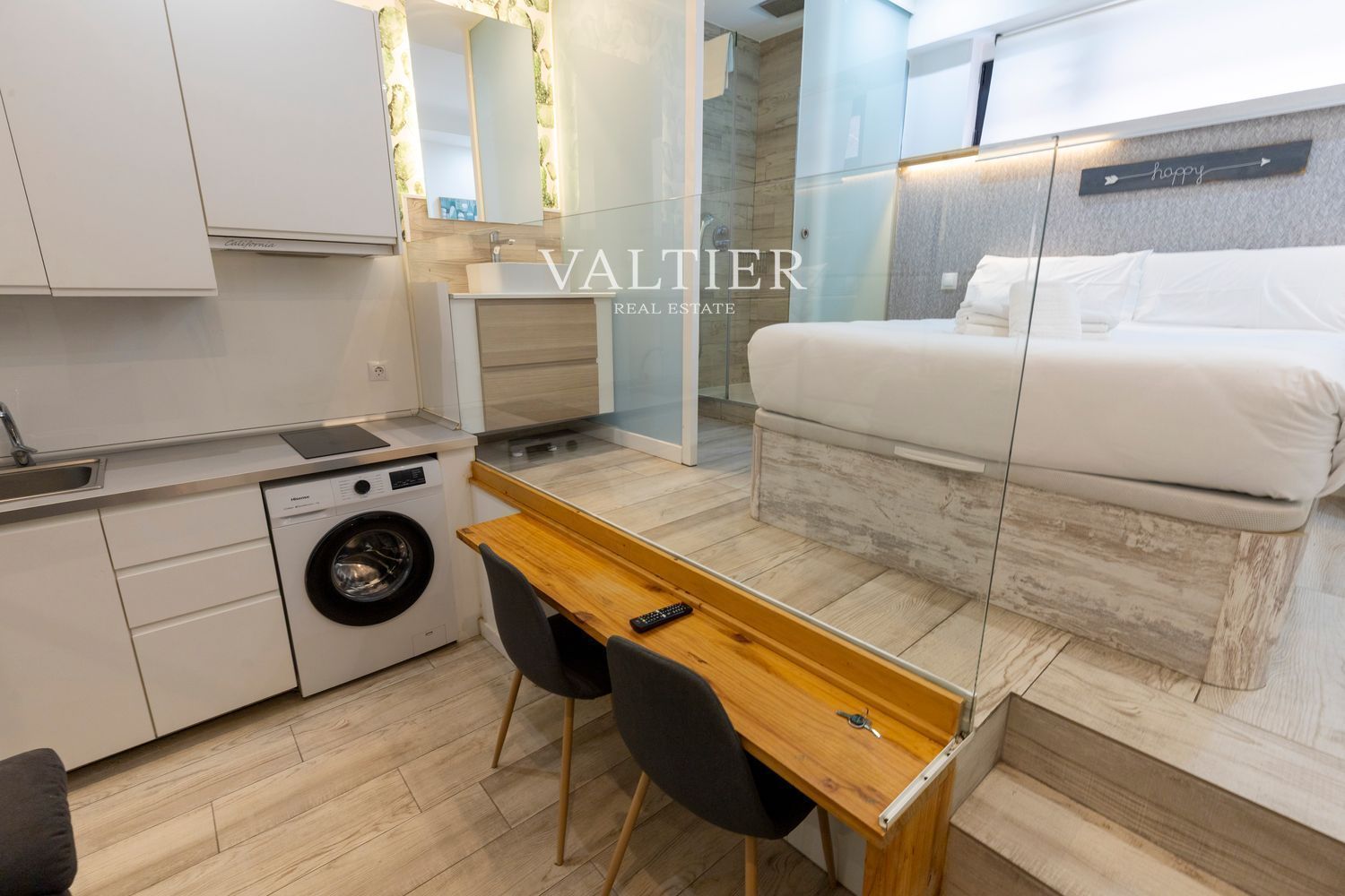 Bedroom of Flat for rent in  Madrid Capital  with Air Conditioner and Furnished