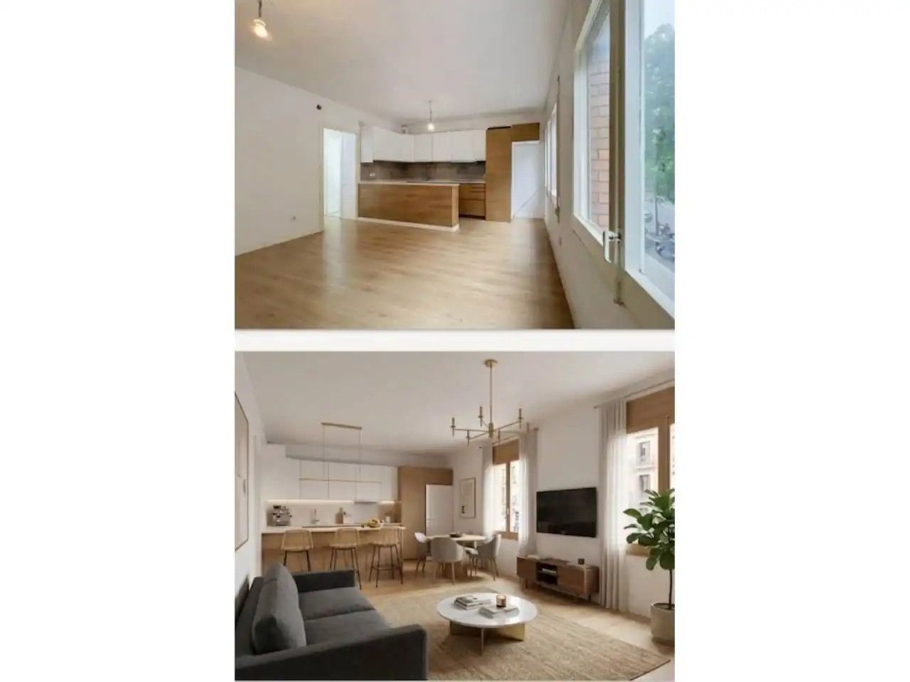 Cocina de Piso en venta en Barcelona con Parquet, Trastero y Amueblado