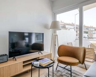 Sala d'estar de Apartament per a compartir en  Madrid Capital amb Aire condicionat i Terrassa