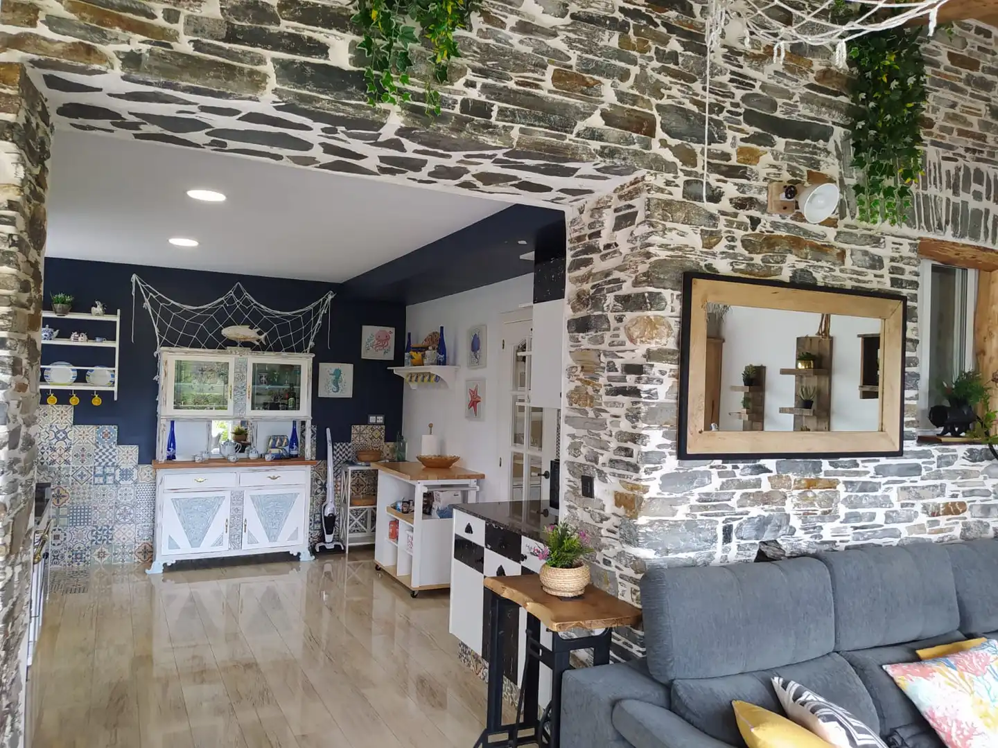 Cocina de Casa adosada en venta en Foz con Calefacción, Jardín privado y Terraza