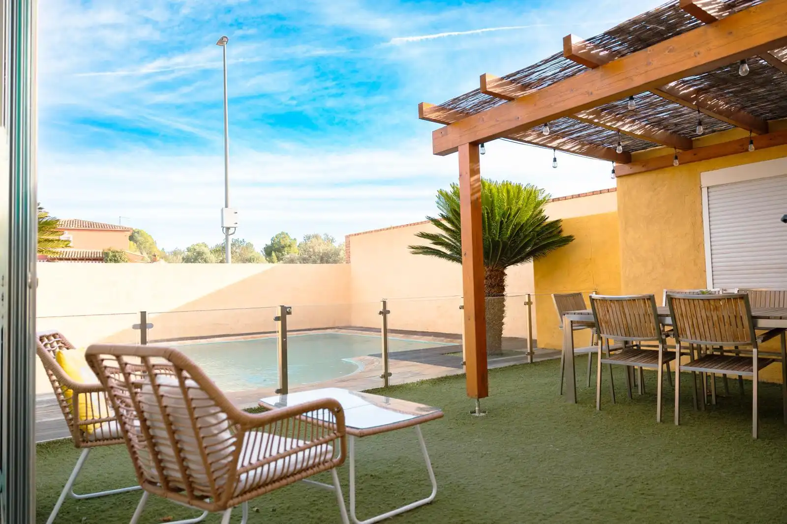 Terrassa de Casa o xalet en venda en La Pobla de Vallbona amb Aire condicionat, Calefacció i Terrassa