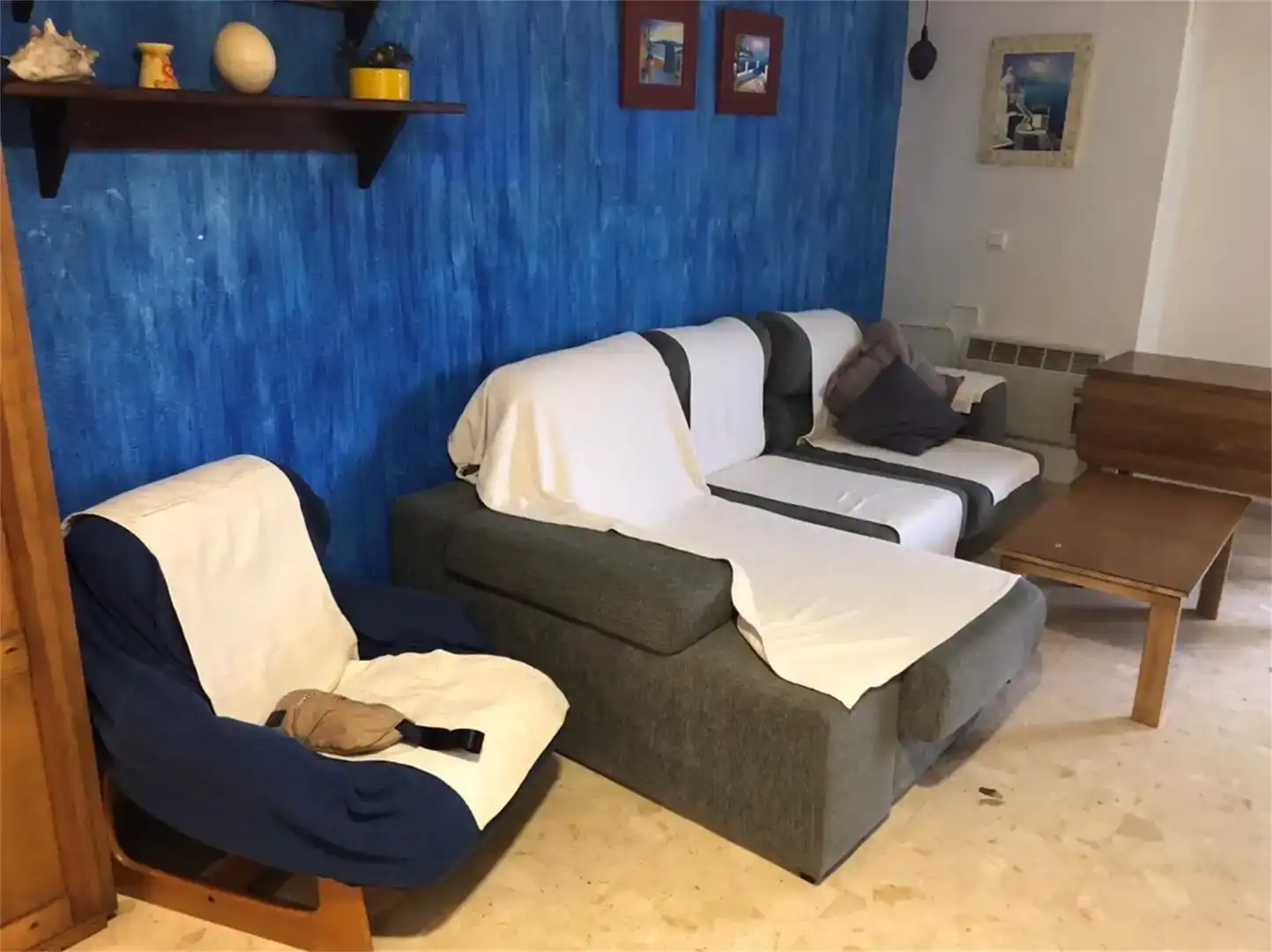 Sala de estar de Apartamento en venta en El Campello con Piscina