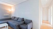 Living room of Flat for sale in  Valencia Capital  with Parquet flooring, Terrace and Furnished