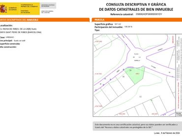 Terreno residencial en venta en Carrer Riera de Ribes
