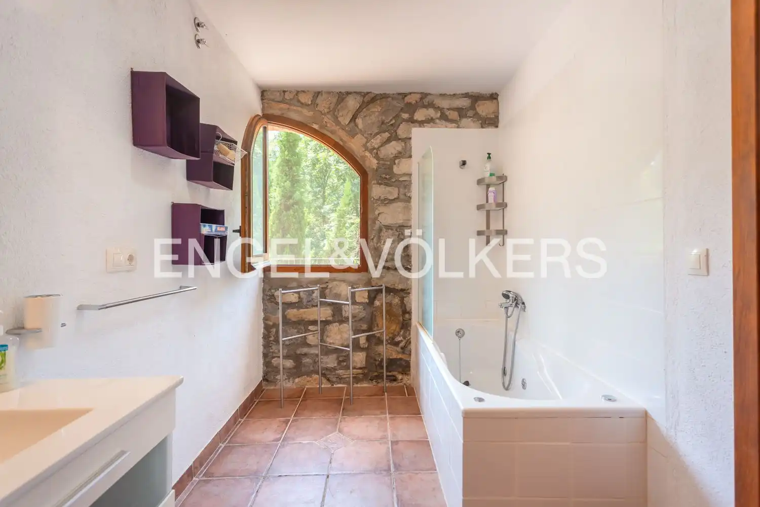 Baño de Casa o chalet en venta en La Vall de Bianya con Calefacción, Jardín privado y Terraza