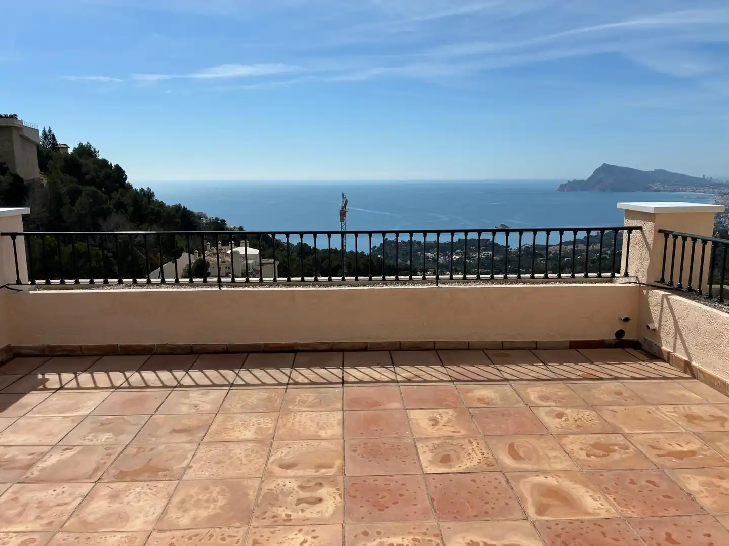Terrasse von Dachboden zum Verkauf in Altea mit Klimaanlage, Heizung und Möbliert