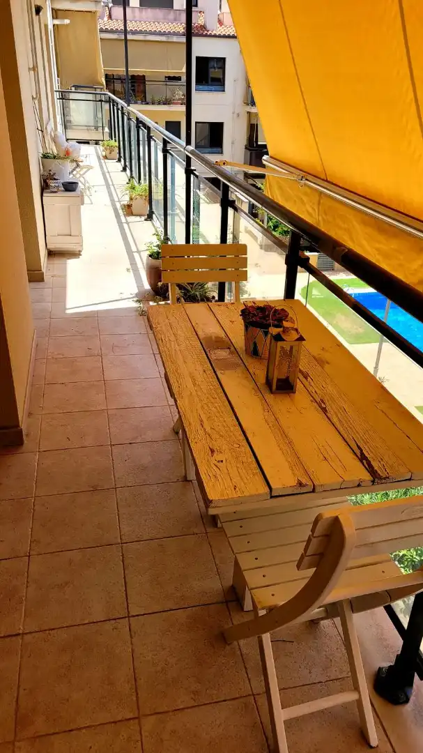 Terrasse von Maisonette zur Miete in Sant Pere de Riudebitlles mit Klimaanlage, Heizung und Terrasse