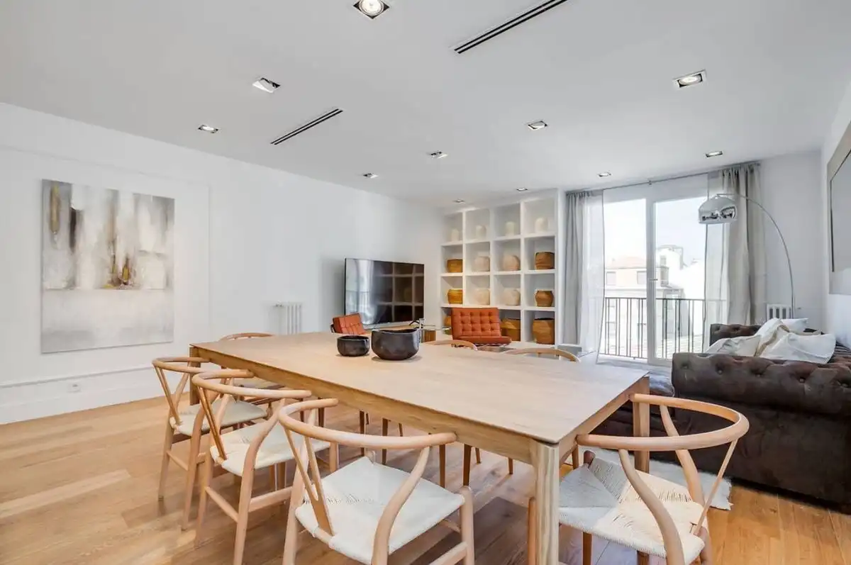 Comedor de Piso de alquiler en Madrid con Aire acondicionado, Calefacción y Terraza