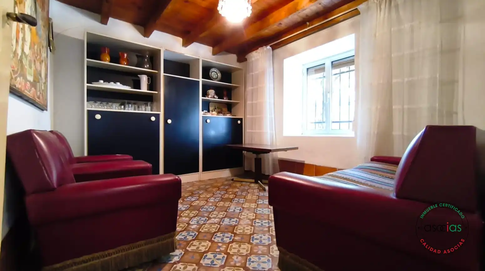 Sala de estar de Casa o chalet en venta en Villazanzo de Valderaduey con Jardín privado, Terraza y Amueblado