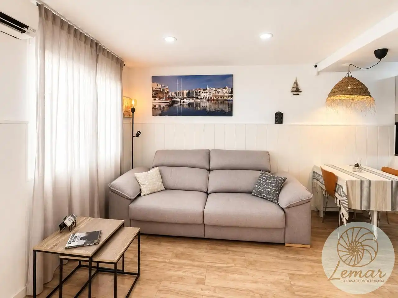 Sala de estar de Planta baja en venta en L'Ametlla de Mar  con Aire acondicionado y Amueblado