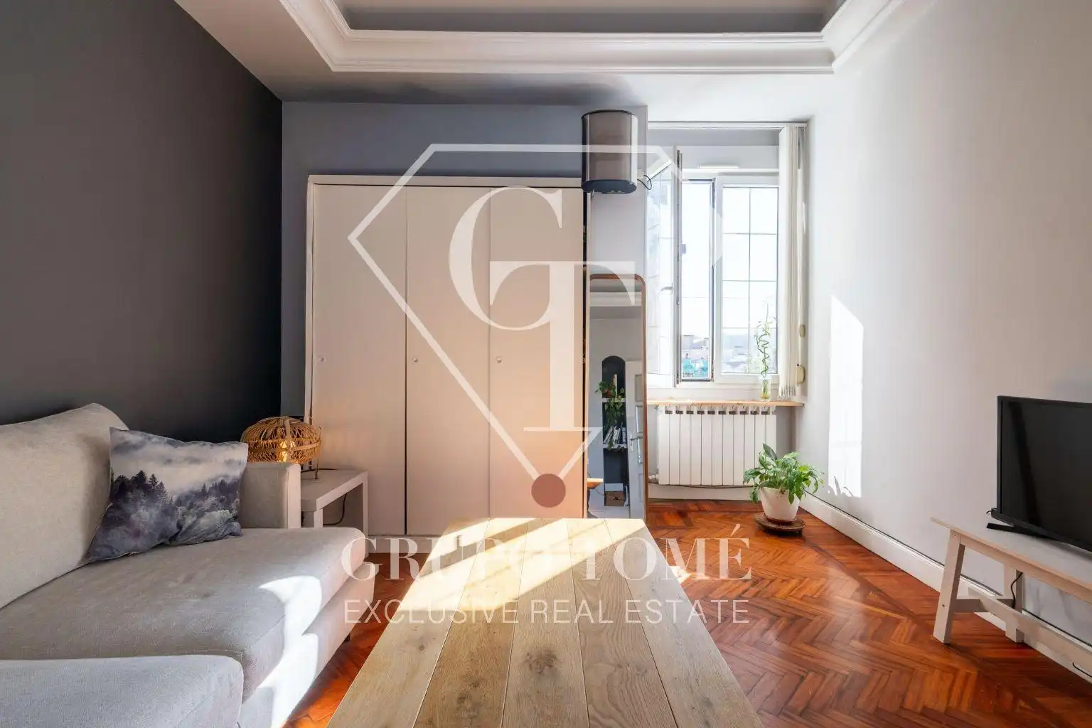 Sala de estar de Dúplex en venta en Donostia - San Sebastián  con Amueblado