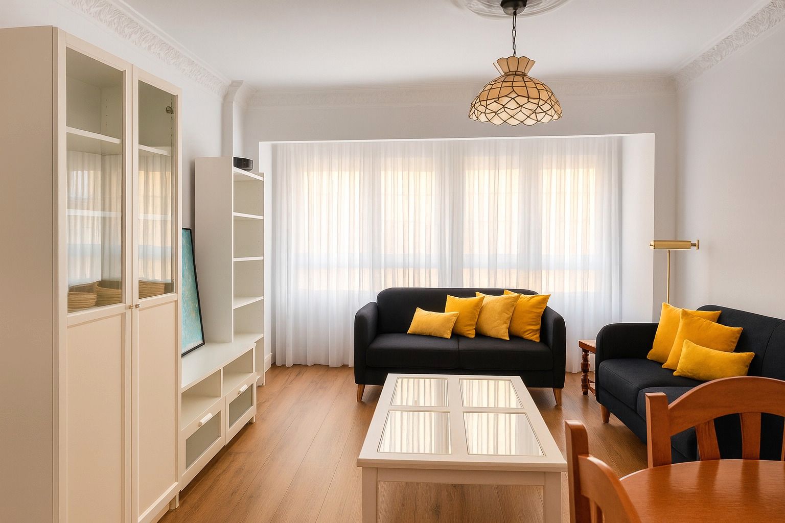 Living room of Flat to rent in Santander  with Heating, Furnished and Oven
