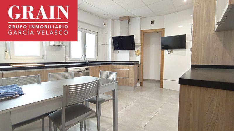 Kitchen of Flat for sale in  Albacete Capital  with Heating and Balcony