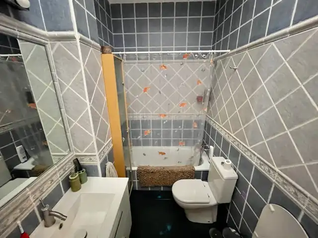 Bany de Casa adosada en venda en Granadilla de Abona amb Jardí privat, Terrassa i Piscina