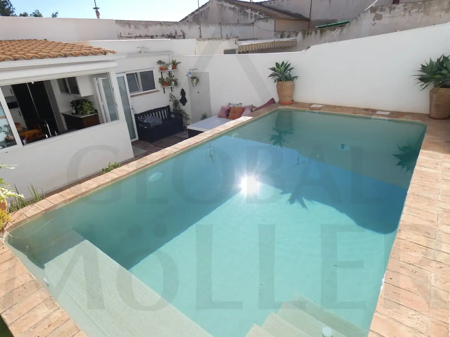 Piscina de Casa adosada en venta en Cartagena con Aire acondicionado, Calefacción y Jardín privado