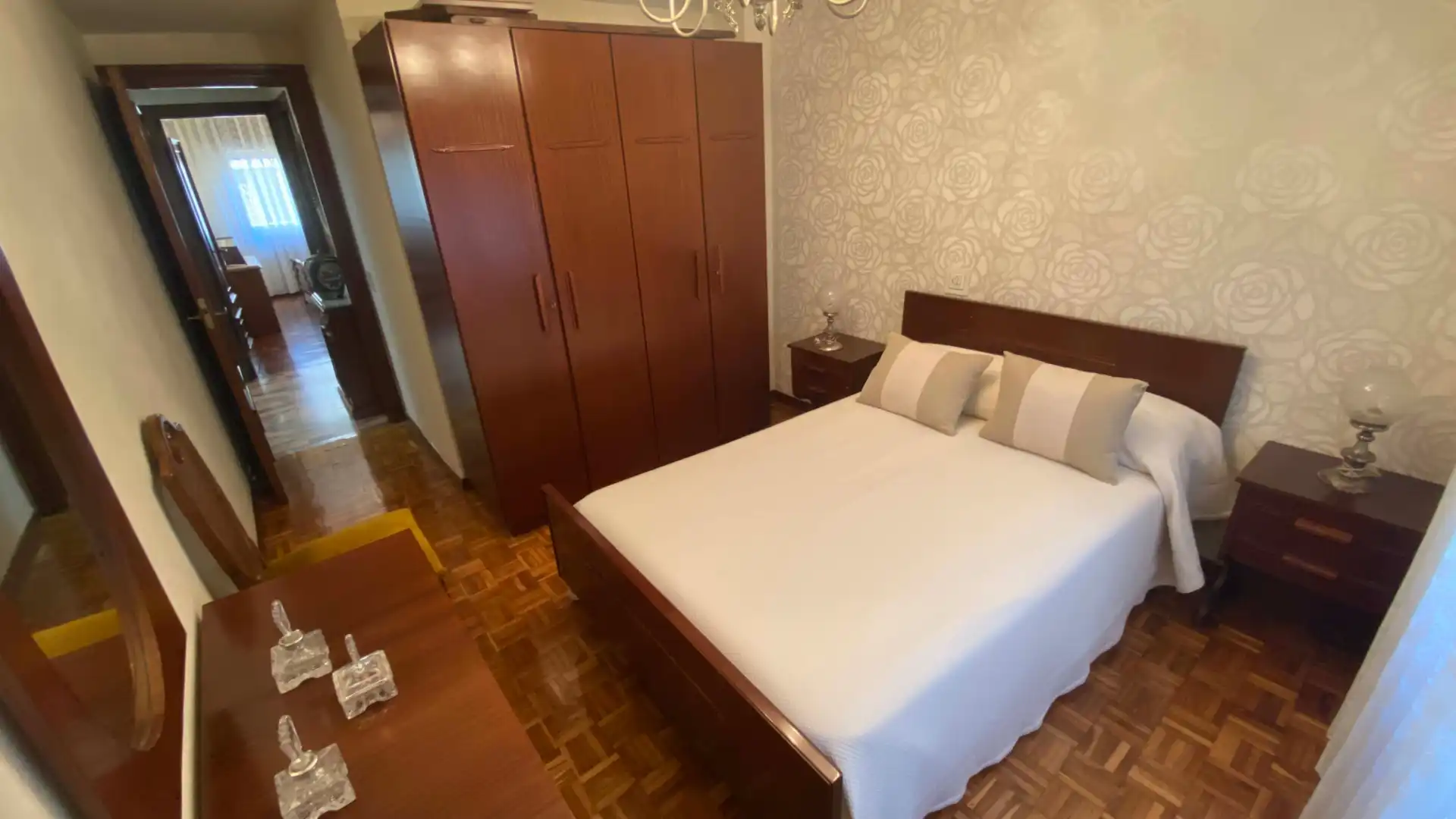 Bedroom of Flat for sale in San Martín del Rey Aurelio  with Heating, Parquet flooring and Terrace