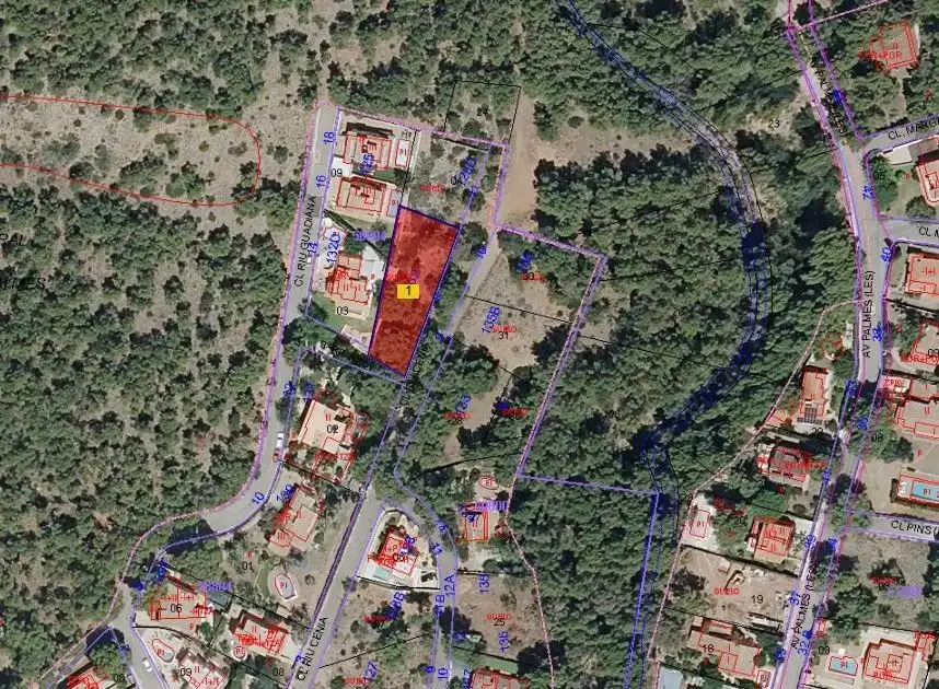 Wohnbaugrundstück zum Verkauf in Calle Río Senia 9