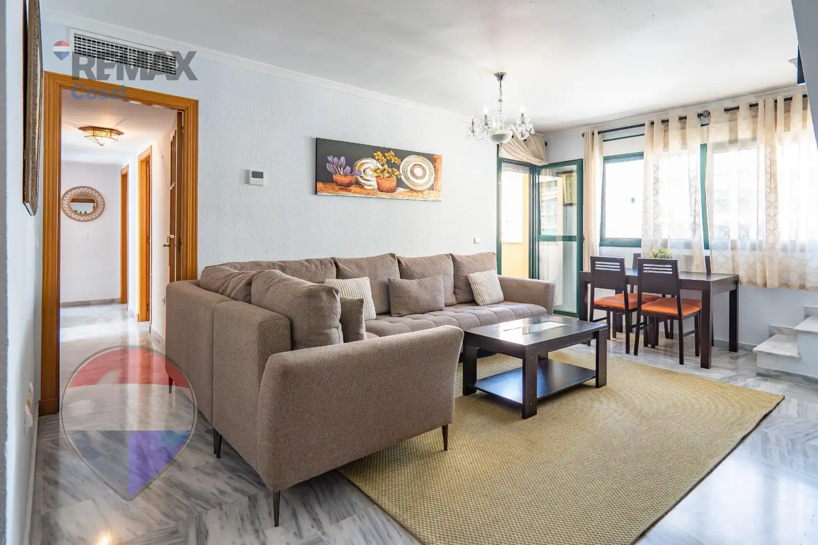 Sala de estar de Ático en venta en Málaga con Aire acondicionado y Terraza