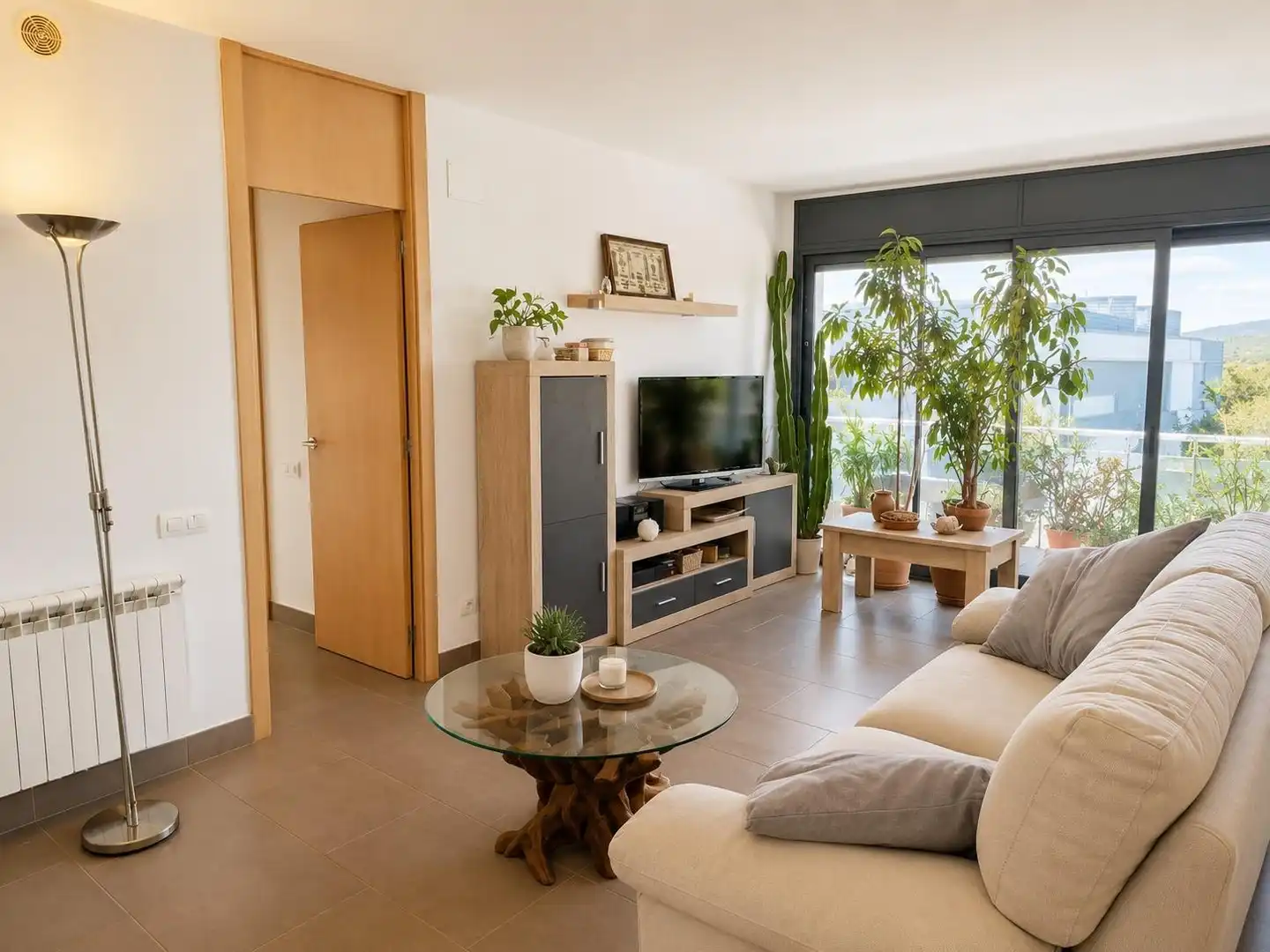 Sala d'estar de Àtic en venda en Calonge i Sant Antoni amb Calefacció, Jardí privat i Terrassa