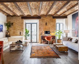 Living room of Loft to rent in  Valencia Capital  with Air Conditioner, Heating and Parquet flooring