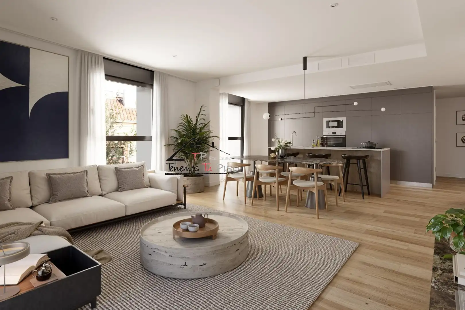 Sala de estar de Ático en venta en Zaragoza con Aire acondicionado, Calefacción y Terraza