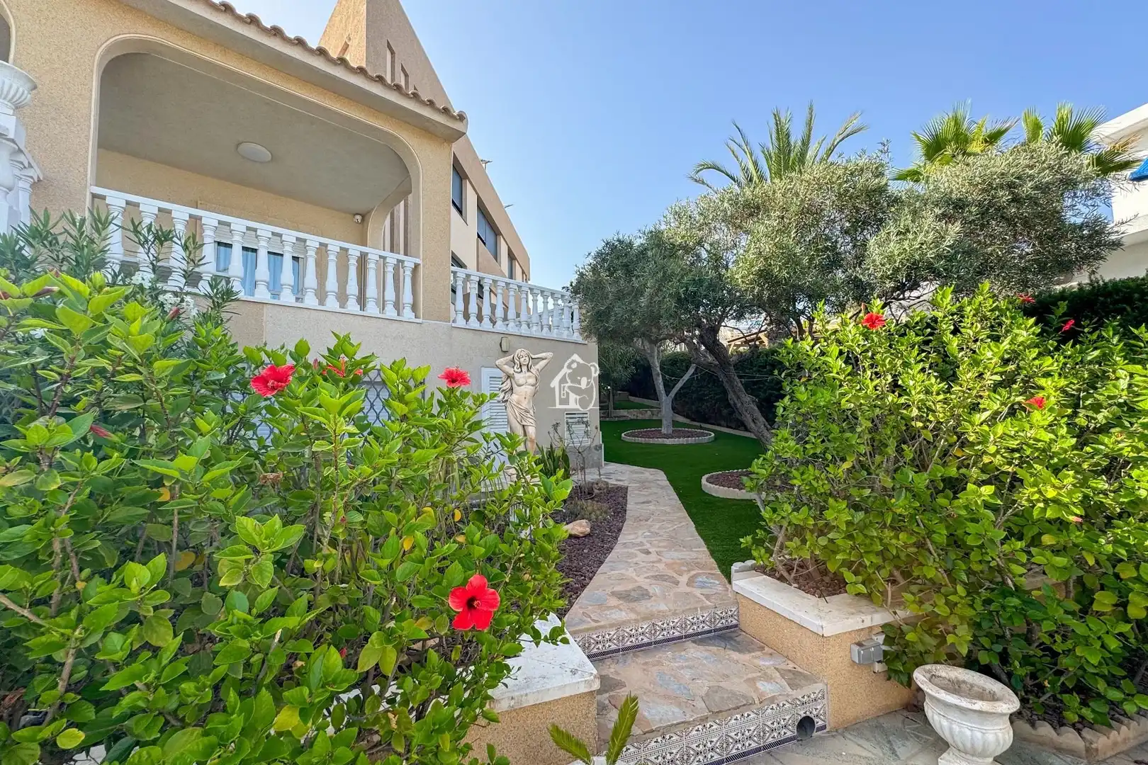 Garden of Houses for rent in Orihuela  with Air Conditioner, Swimming Pool and Furnished