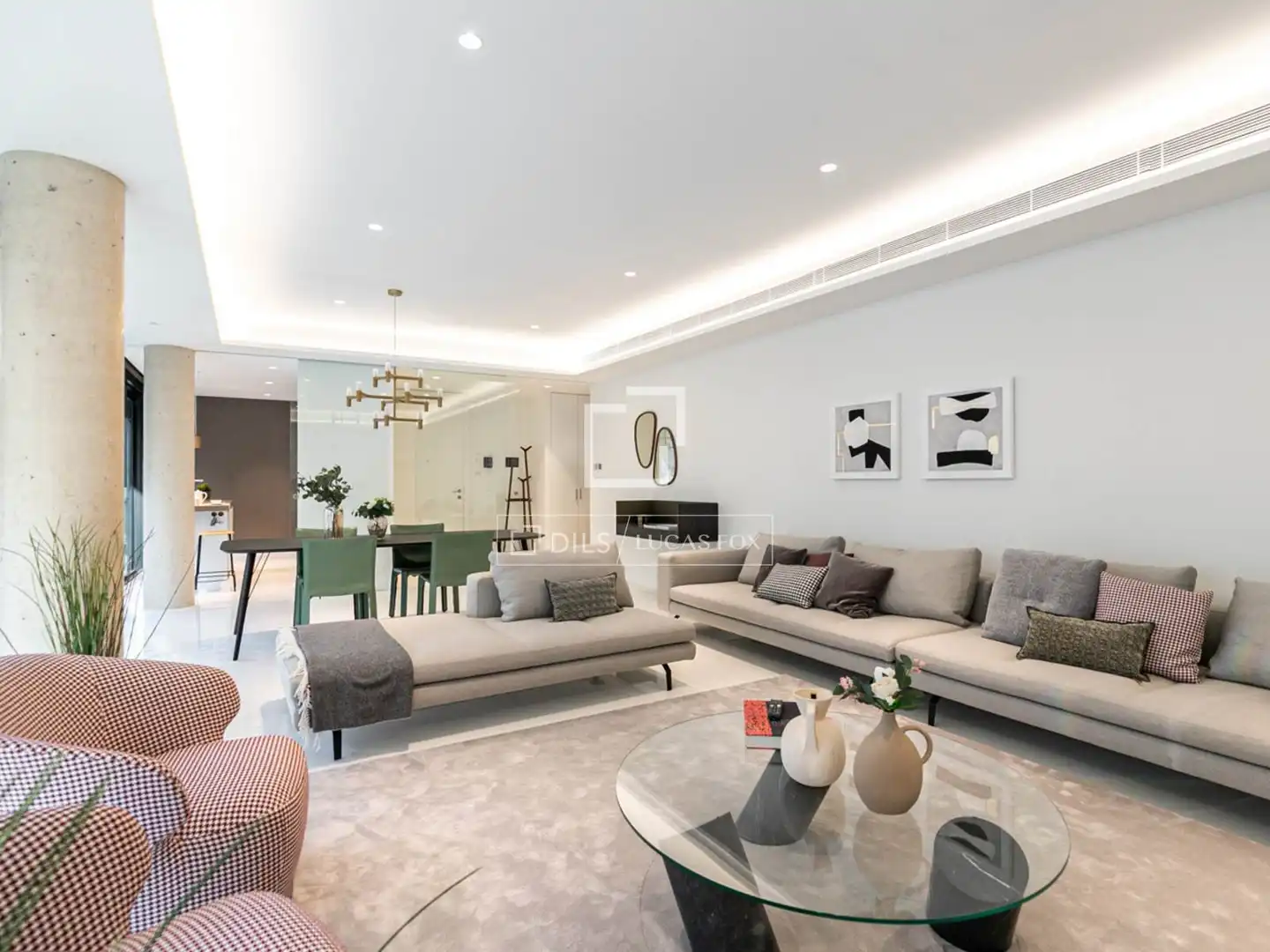 Sala d'estar de Pis en venda en Barcelona amb Aire condicionat, Calefacció i Terrassa