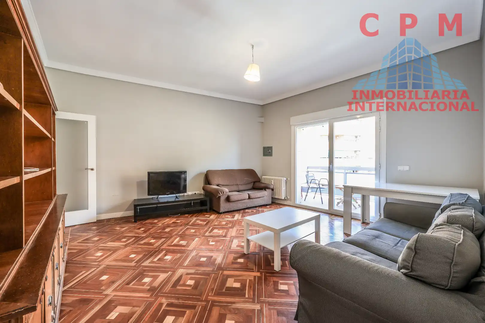 Wohnzimmer von Wohnung zur Miete in Madrid mit Klimaanlage, Heizung und Parkett