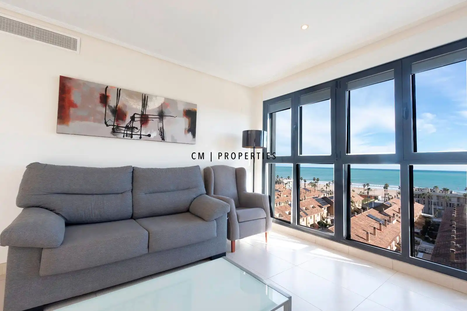 Sala de estar de Piso en venta en Alboraya con Aire acondicionado, Calefacción y Trastero