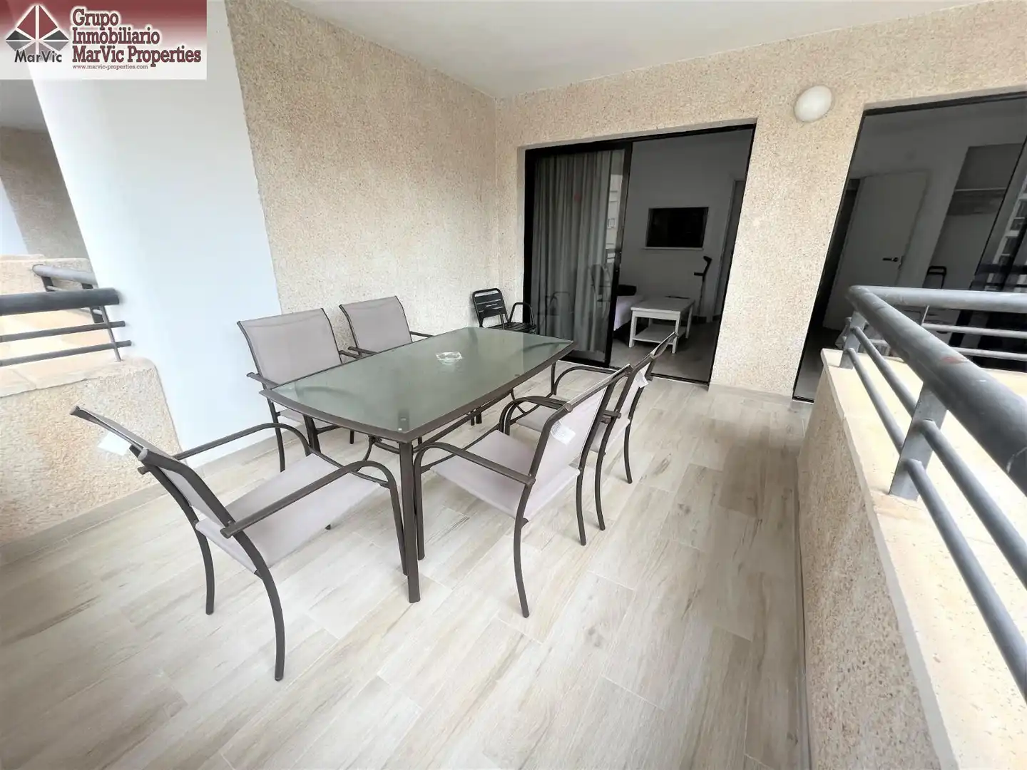 Terrace of Flat for rent in Benidorm  with Air Conditioner, Terrace and Furnished