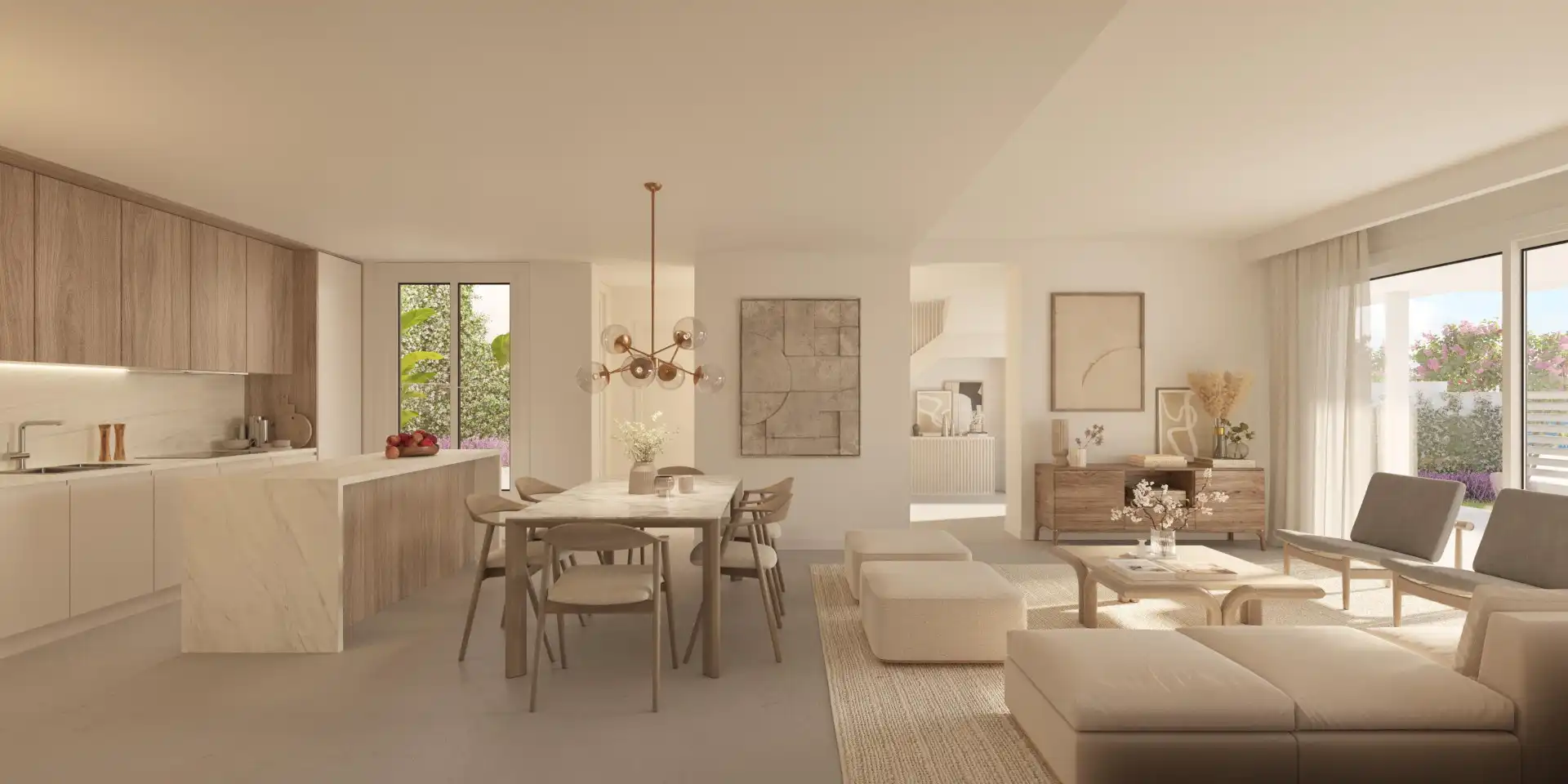 Comedor de Casa adosada en venta en Marbella con Aire acondicionado, Jardín privado y Terraza