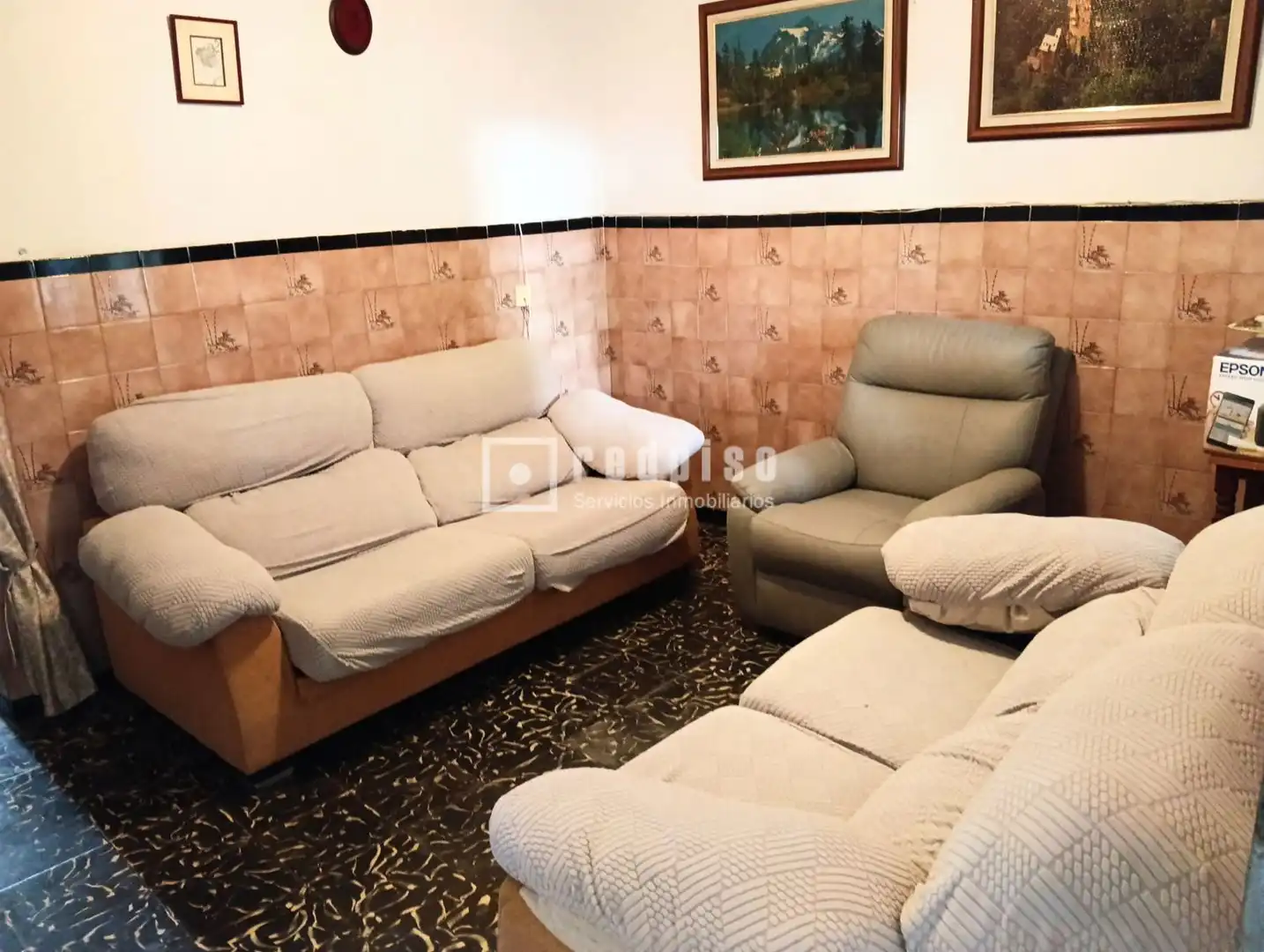 Wohnzimmer von Haus oder Chalet zum Verkauf in Castellón de la Plana / Castelló de la Plana mit Privatgarten und Abstellraum