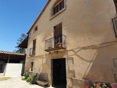 Vista exterior de Finca rústica en venda en Bellpuig amb Aire condicionat, Terrassa i Piscina